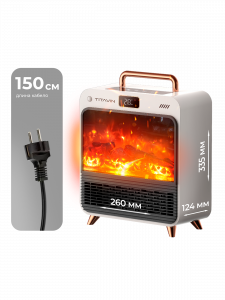 Обогреватель для дома, тепловентилятор напольный с пультом 1500 Вт TITAVIN TI-PFH002